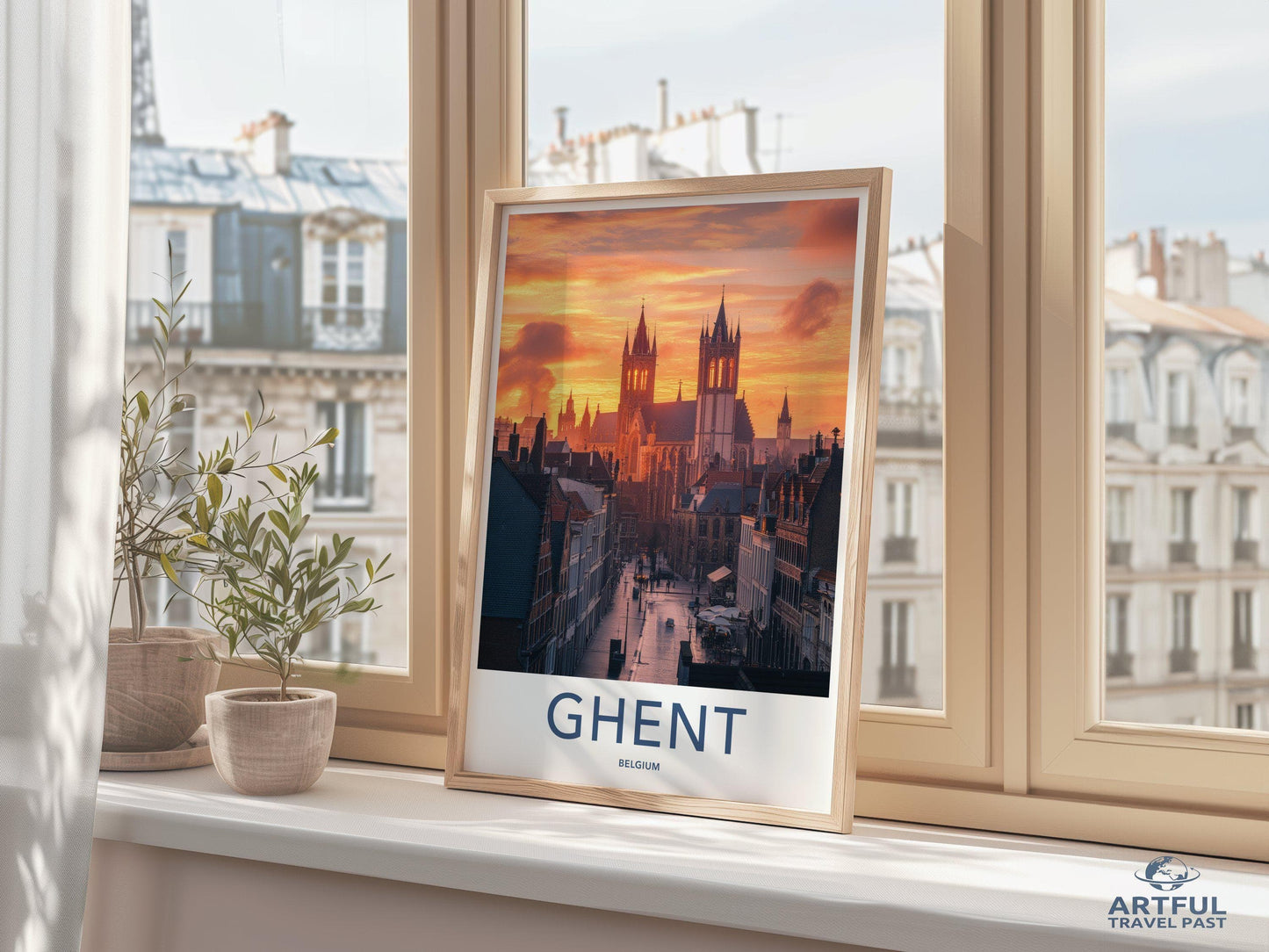 Ghent Poster - Belgium Wall Art