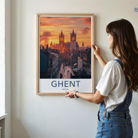 Ghent Poster - Belgium Wall Art
