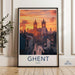 Ghent Poster - Belgium Wall Art