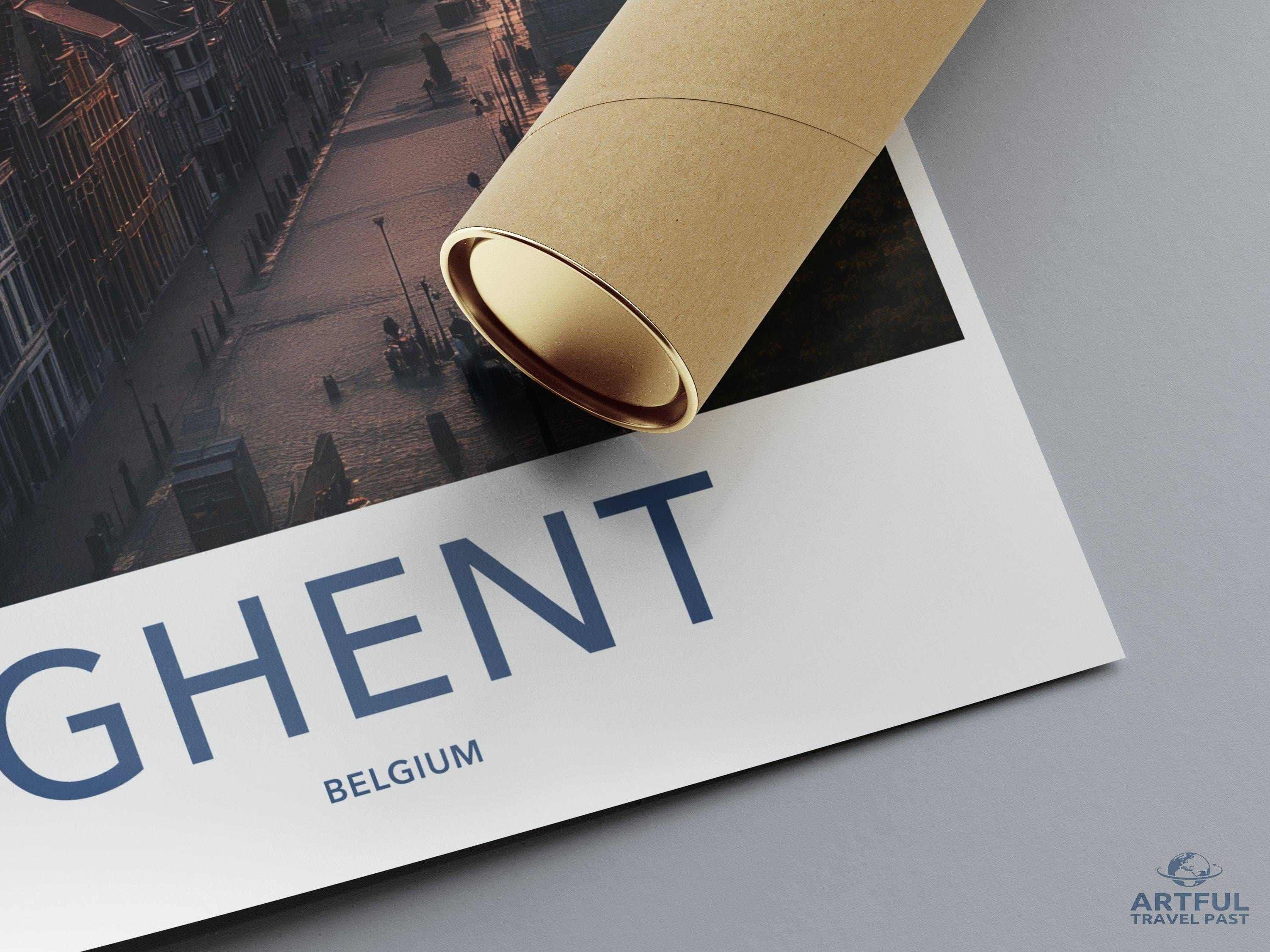 Ghent Poster - Belgium Wall Art