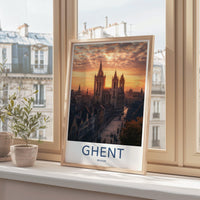Ghent Poster - Belgium Wall Art
