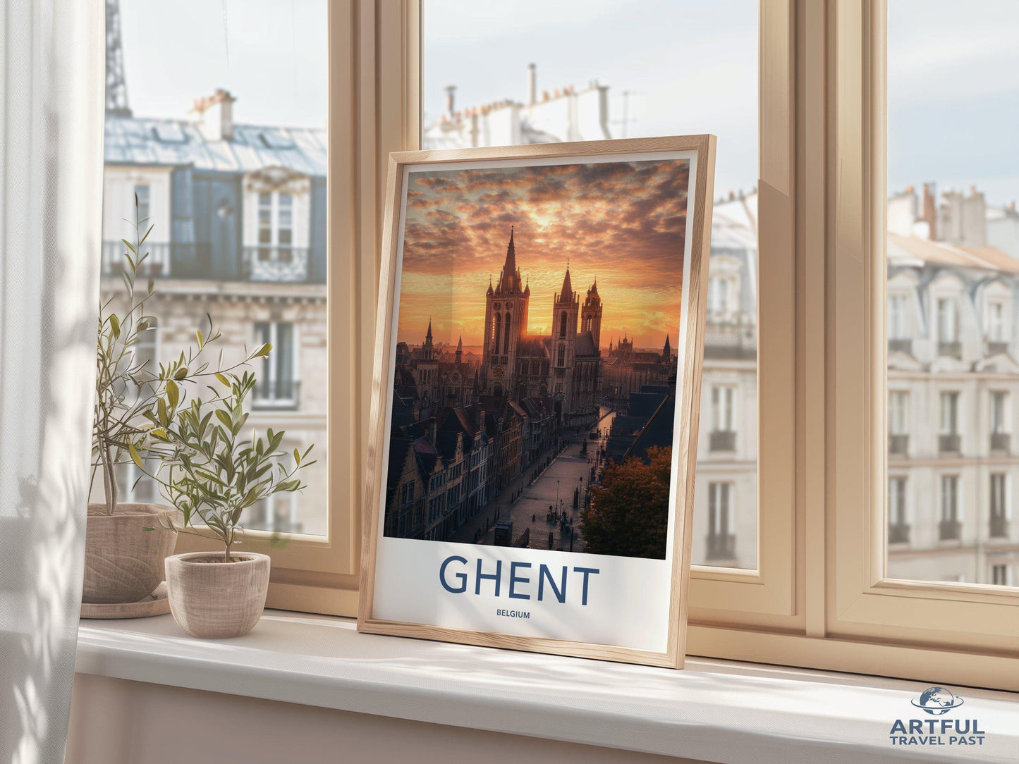 Ghent Poster - Belgium Wall Art