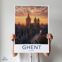 Ghent Poster - Belgium Wall Art