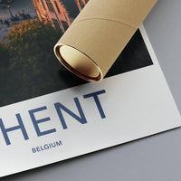 Ghent Poster | Belgium Wall Art | Europe Decor