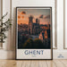 Ghent Poster | Belgium Wall Art | Europe Decor