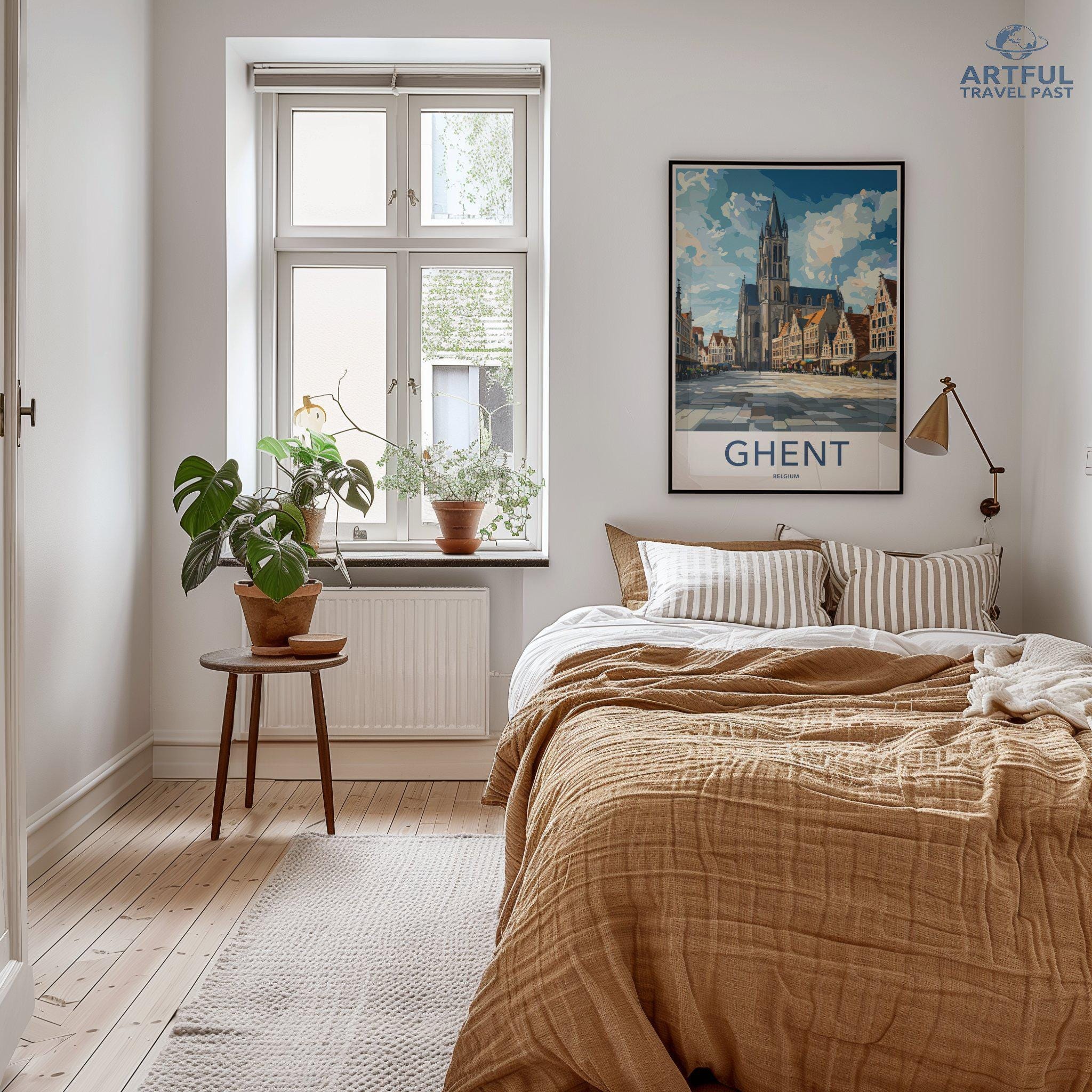 Ghent Poster | Belgium Wall Art | Europe Decor