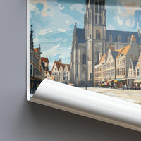 Ghent Poster | Belgium Wall Art | Europe Decor