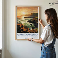 Giant’s Causeway Northern Ireland Poster