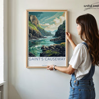 Giant’s Causeway Northern Ireland Poster