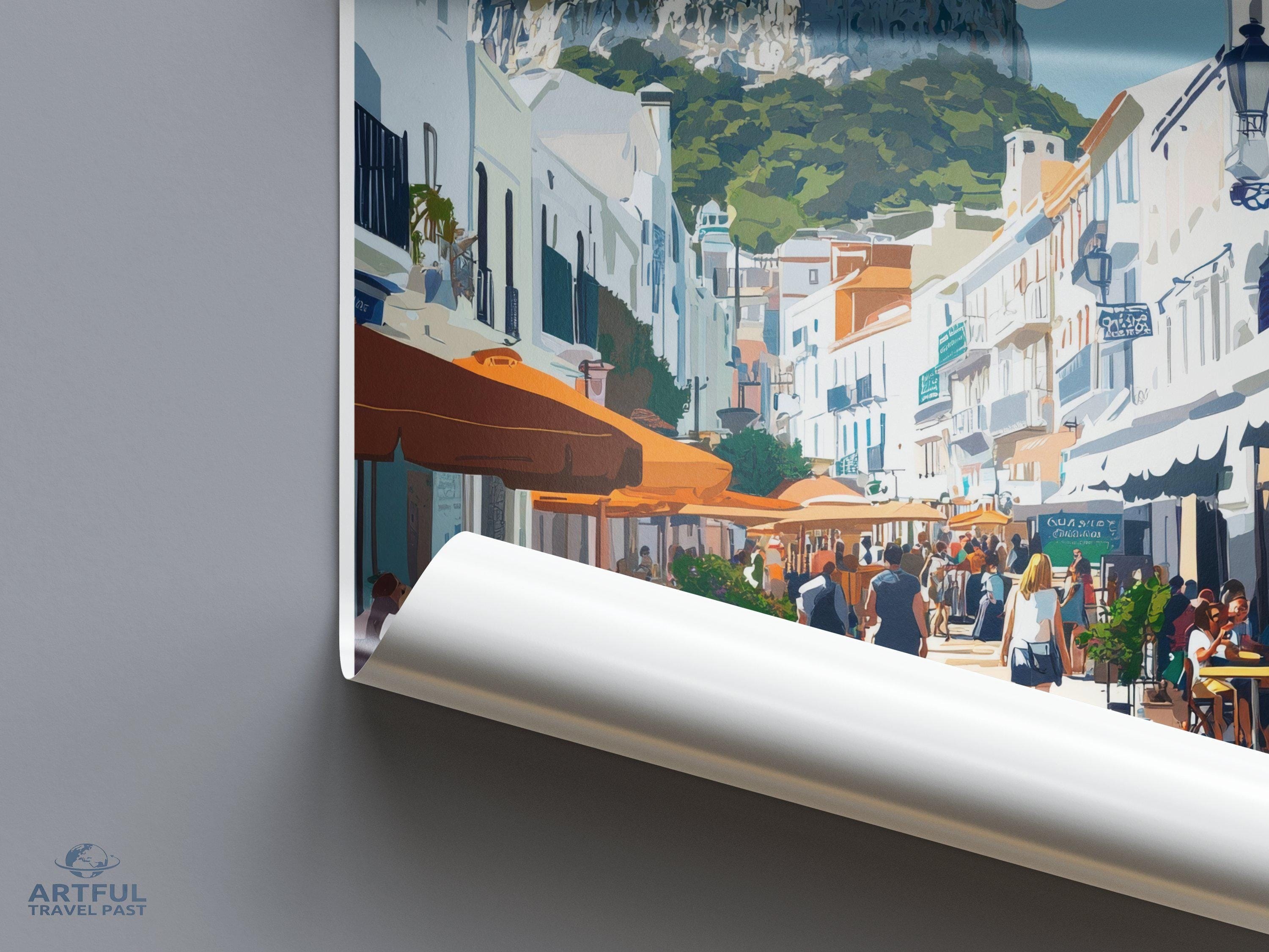 Gibraltar Poster | Gibraltar Wall Art | UK Decor