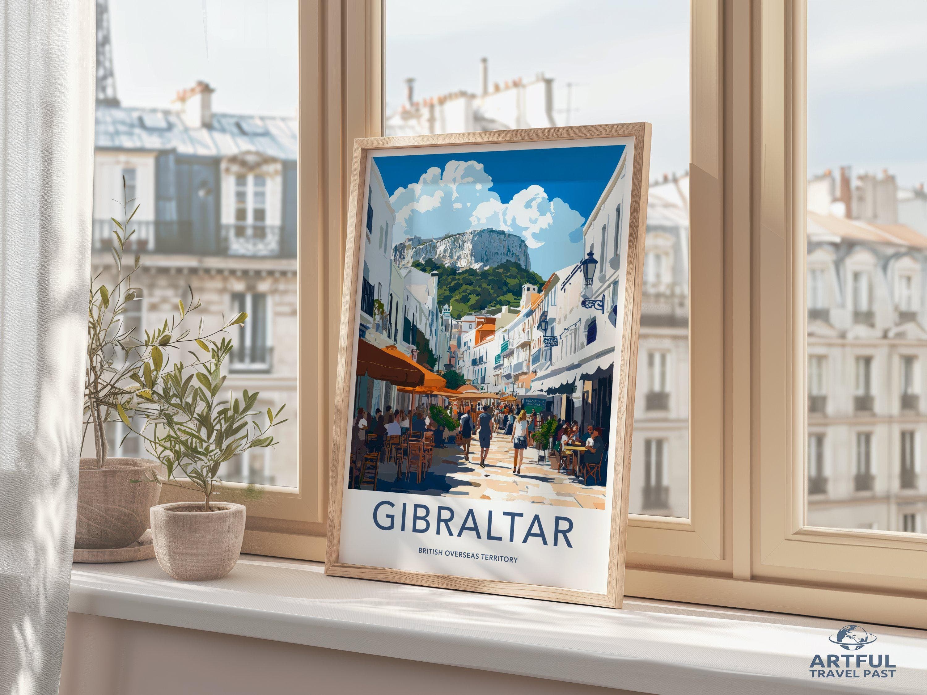 Gibraltar Poster | Gibraltar Wall Art | UK Decor