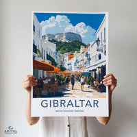 Gibraltar Poster | Gibraltar Wall Art | UK Decor