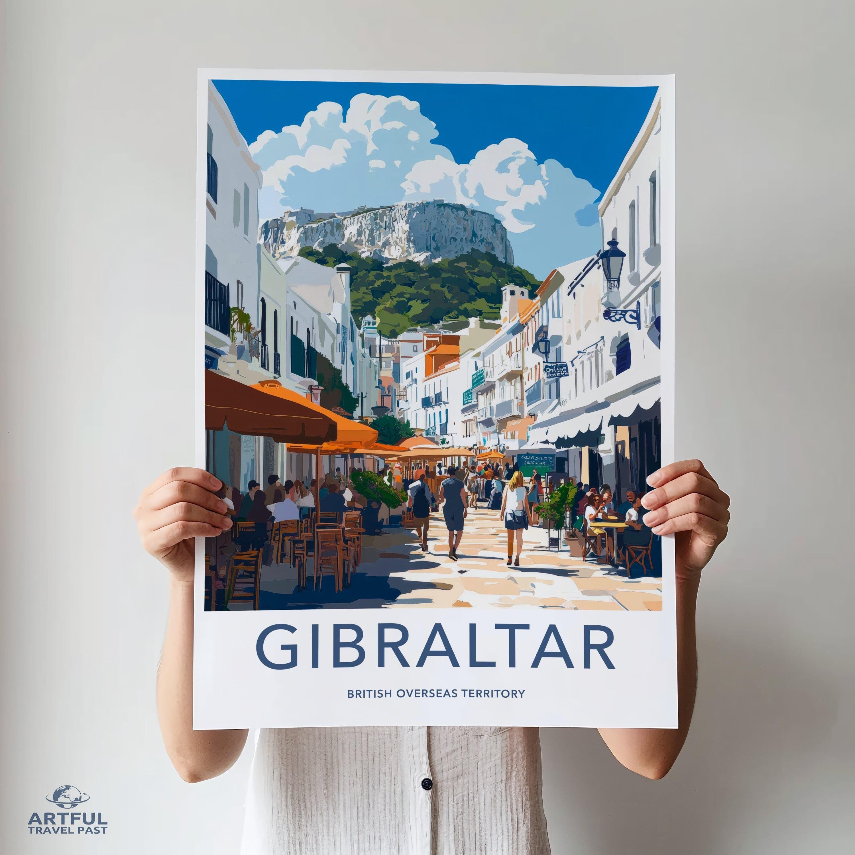 Gibraltar Poster | Gibraltar Wall Art | UK Decor