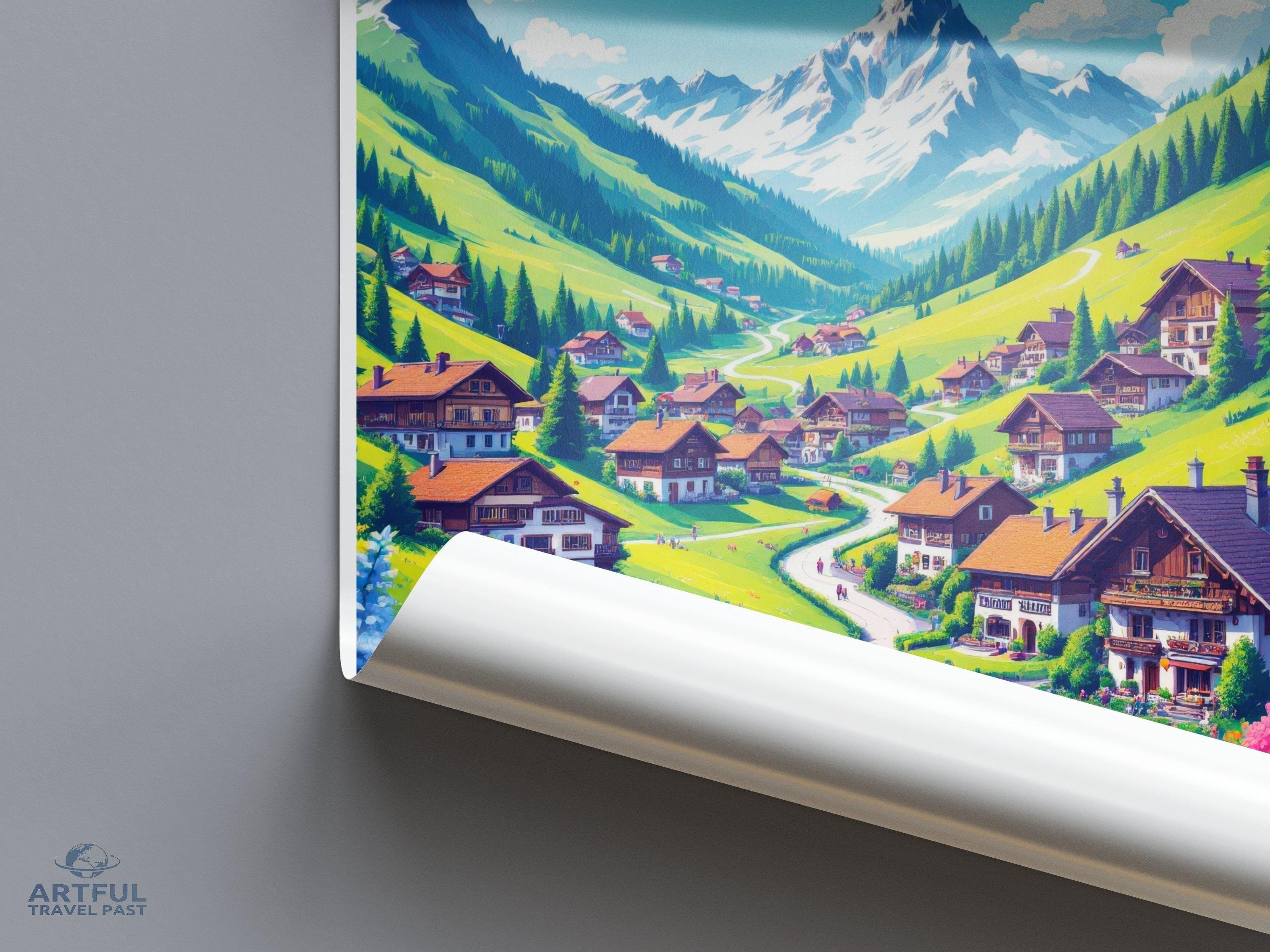 Gimmelwald Poster - Switzerland Wall Art