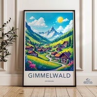 Gimmelwald Poster - Switzerland Wall Art