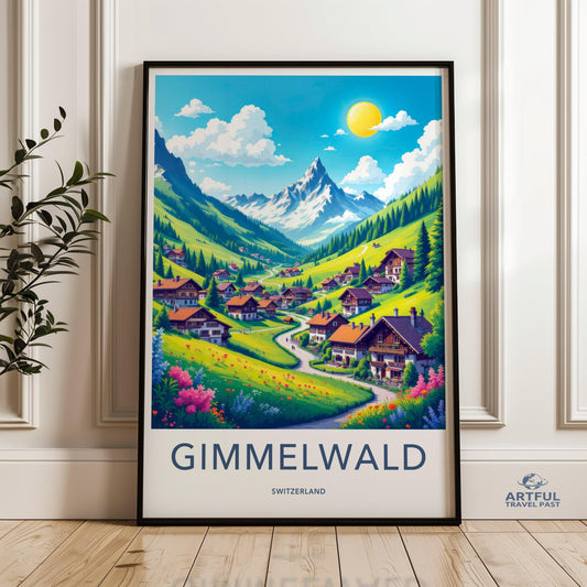Gimmelwald Poster - Switzerland Wall Art