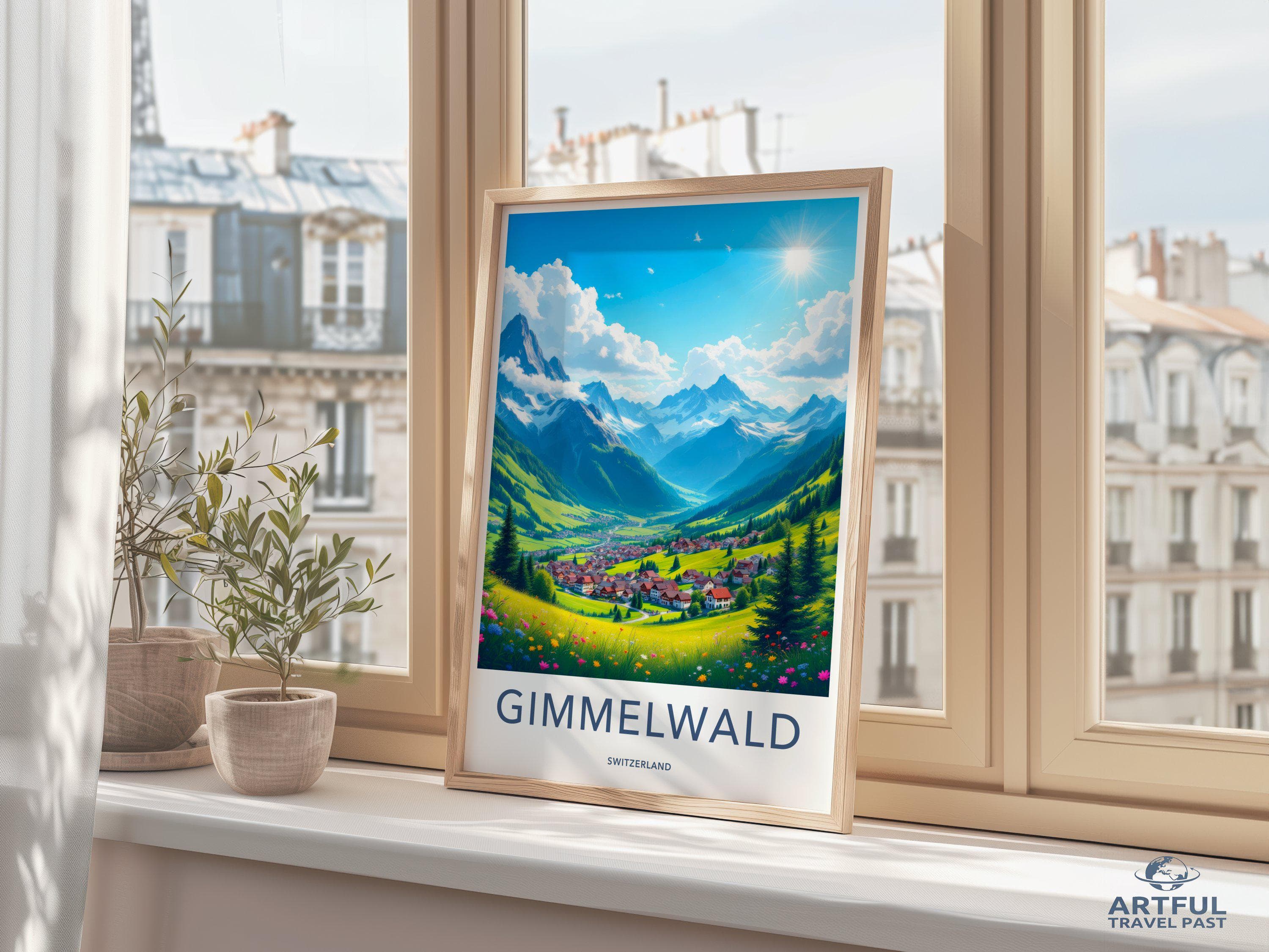 Gimmelwald Poster - Switzerland Wall Art