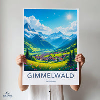 Gimmelwald Poster - Switzerland Wall Art