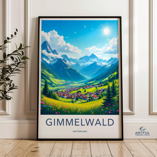 Gimmelwald Poster - Switzerland Wall Art