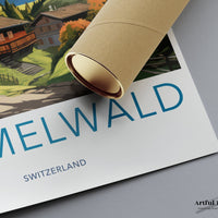 Gimmelwald Poster | Switzerland Wall Art