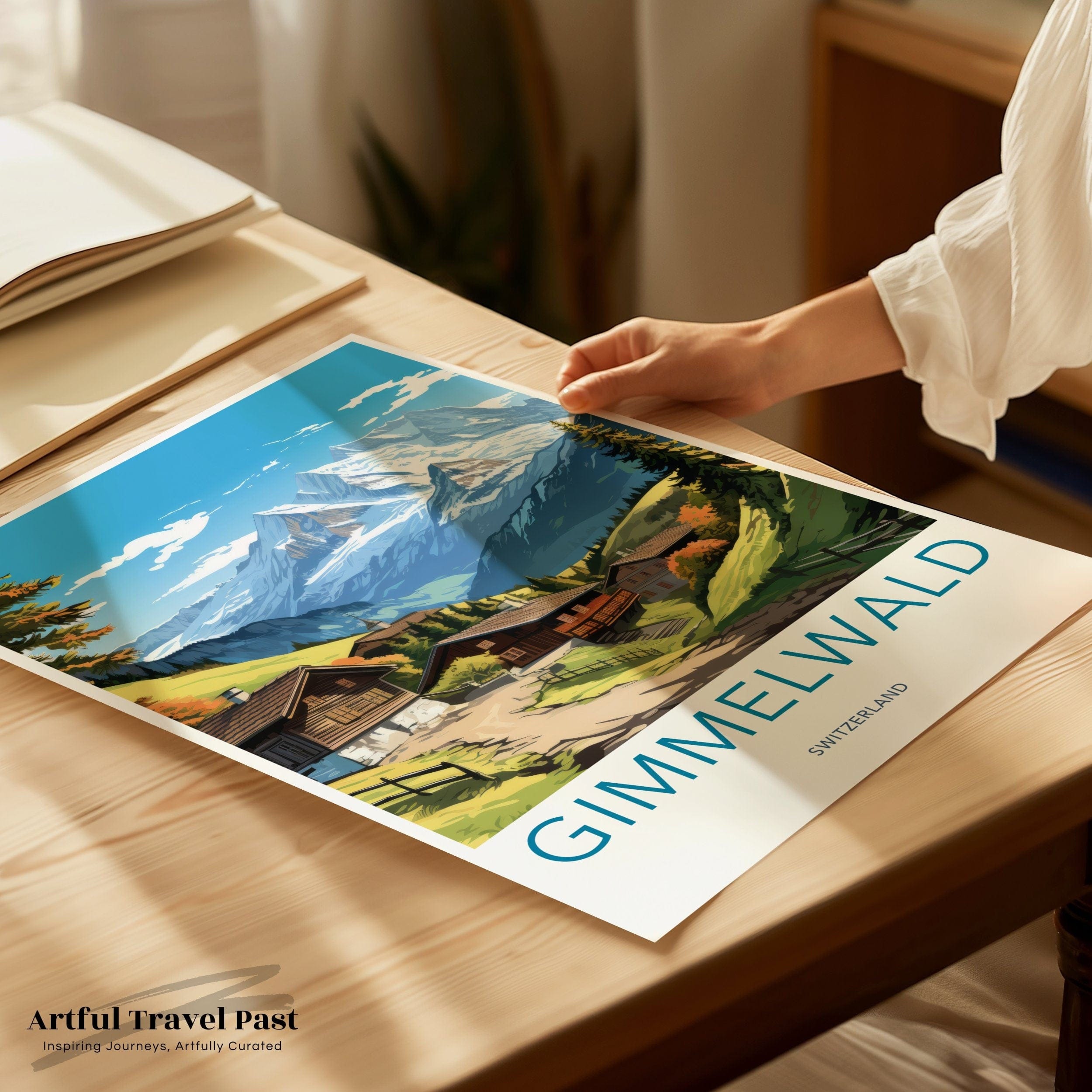 Gimmelwald Poster | Switzerland Wall Art