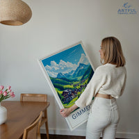 Gimmelwald Poster | Switzerland Wall Art | Europe Decor