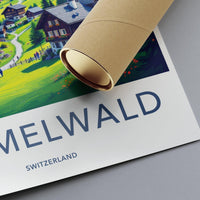 Gimmelwald Poster | Switzerland Wall Art | Europe Decor