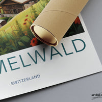Gimmelwald Poster | Switzerland Wall Art | Europe Decor