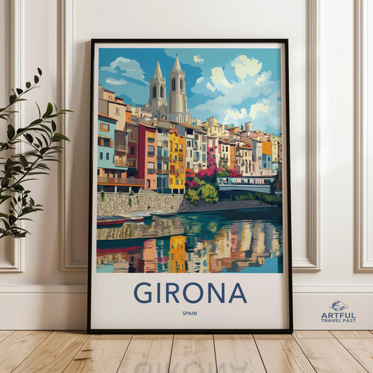 Girona Poster - Spain Wall Art