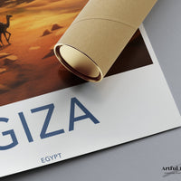 Giza Pyramids Poster | Egypt Wall Art