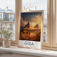 Giza Pyramids Poster | Egypt Wall Art