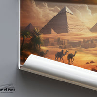Giza Pyramids Poster | Egypt Wall Art