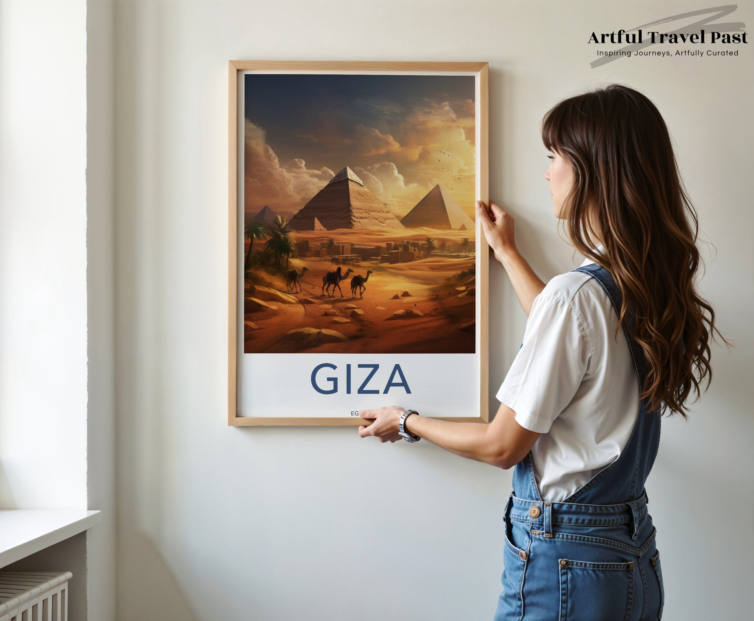 Giza Pyramids Poster | Egypt Wall Art