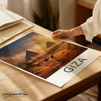 Giza Pyramids Poster | Egypt Wall Art