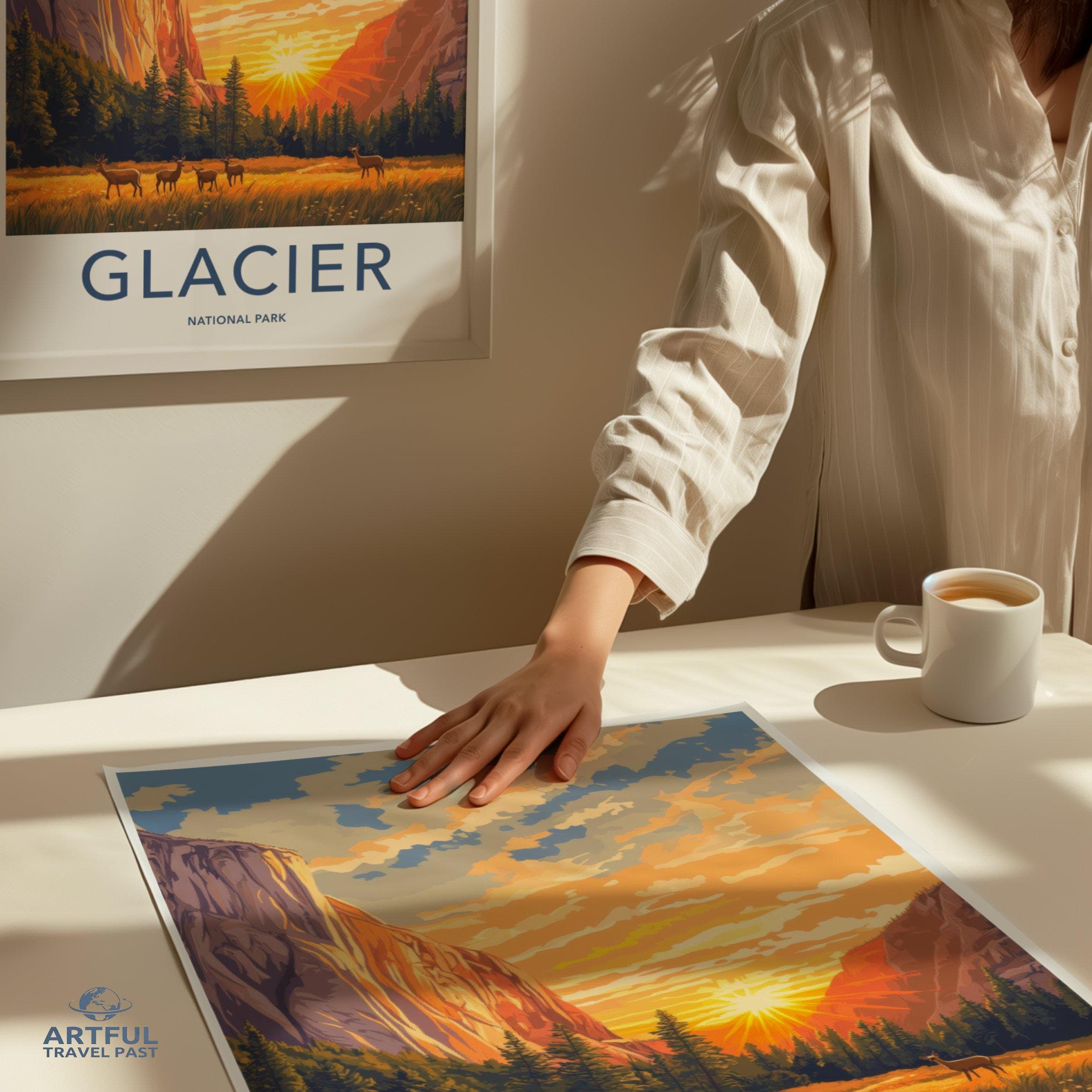 Glacier National Park Poster | Montana Wall Art