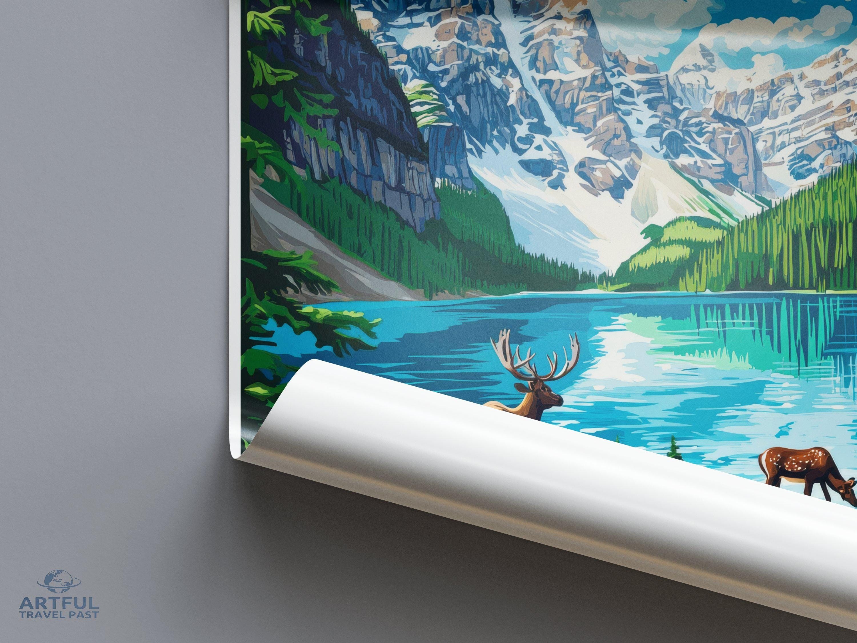 Glacier National Park Poster | Montana Wall Art