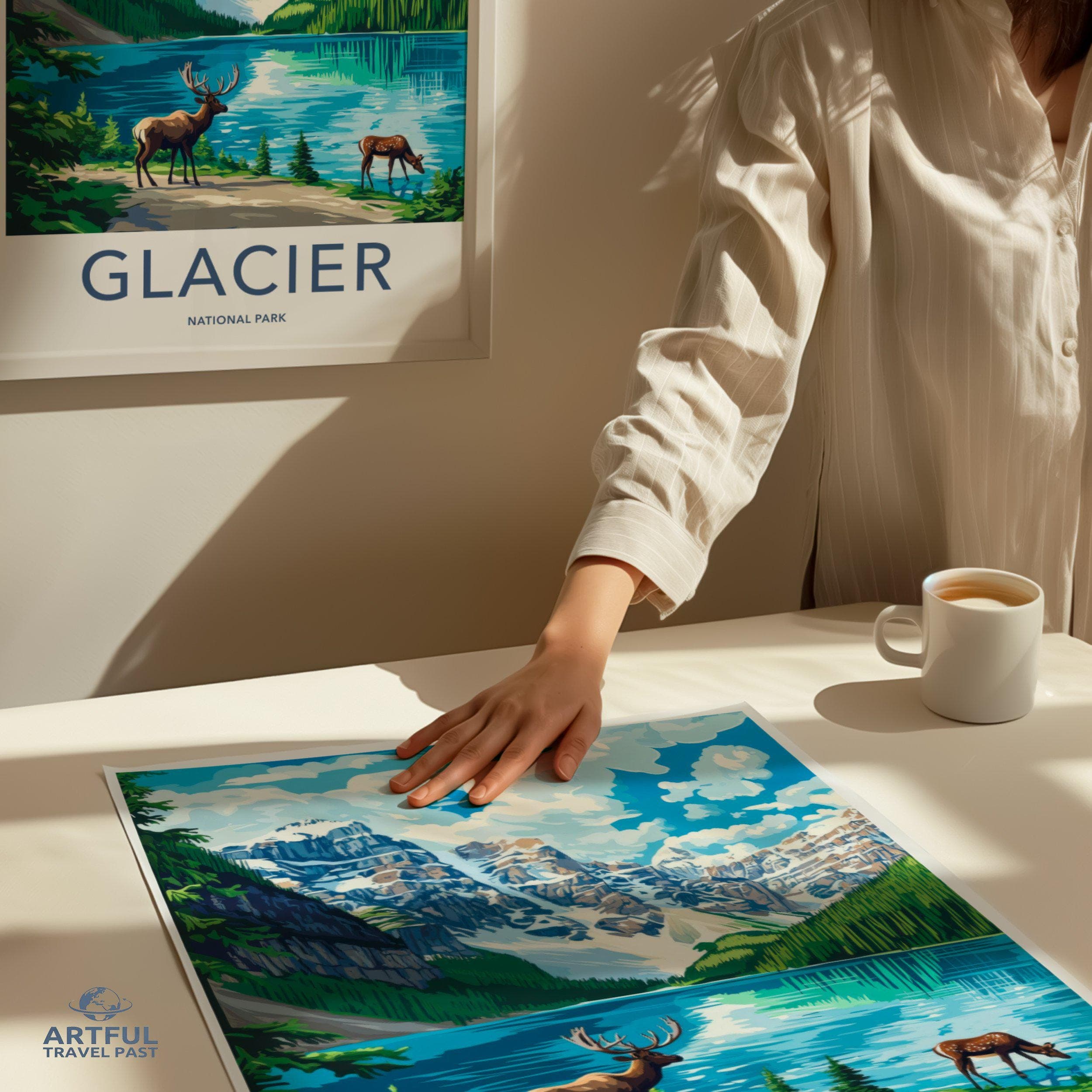 Glacier National Park Poster | Montana Wall Art