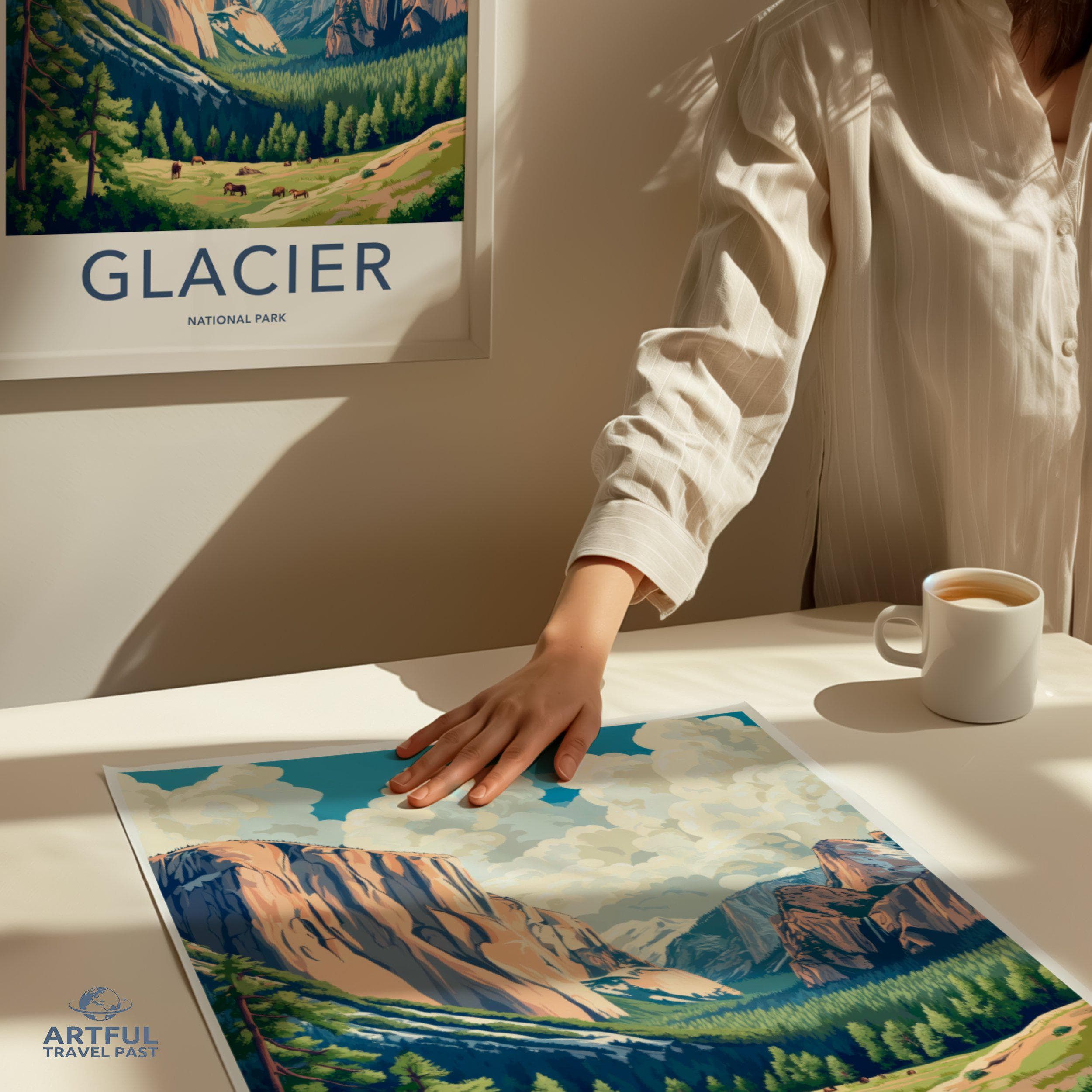 Glacier National Park Poster | Montana Wall Art