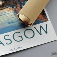 Glasgow Poster - Scotland Wall Art