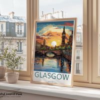 Glasgow Poster - Scotland Wall Art