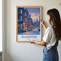 Glasgow Poster - Scotland Wall Art