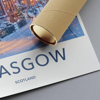 Glasgow Poster - Scotland Wall Art