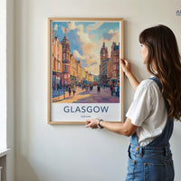 Glasgow Poster - Scotland Wall Art