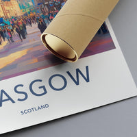 Glasgow Poster - Scotland Wall Art