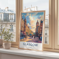 Glasgow Poster - Scotland Wall Art