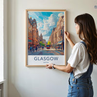 Glasgow Poster - Scotland Wall Art