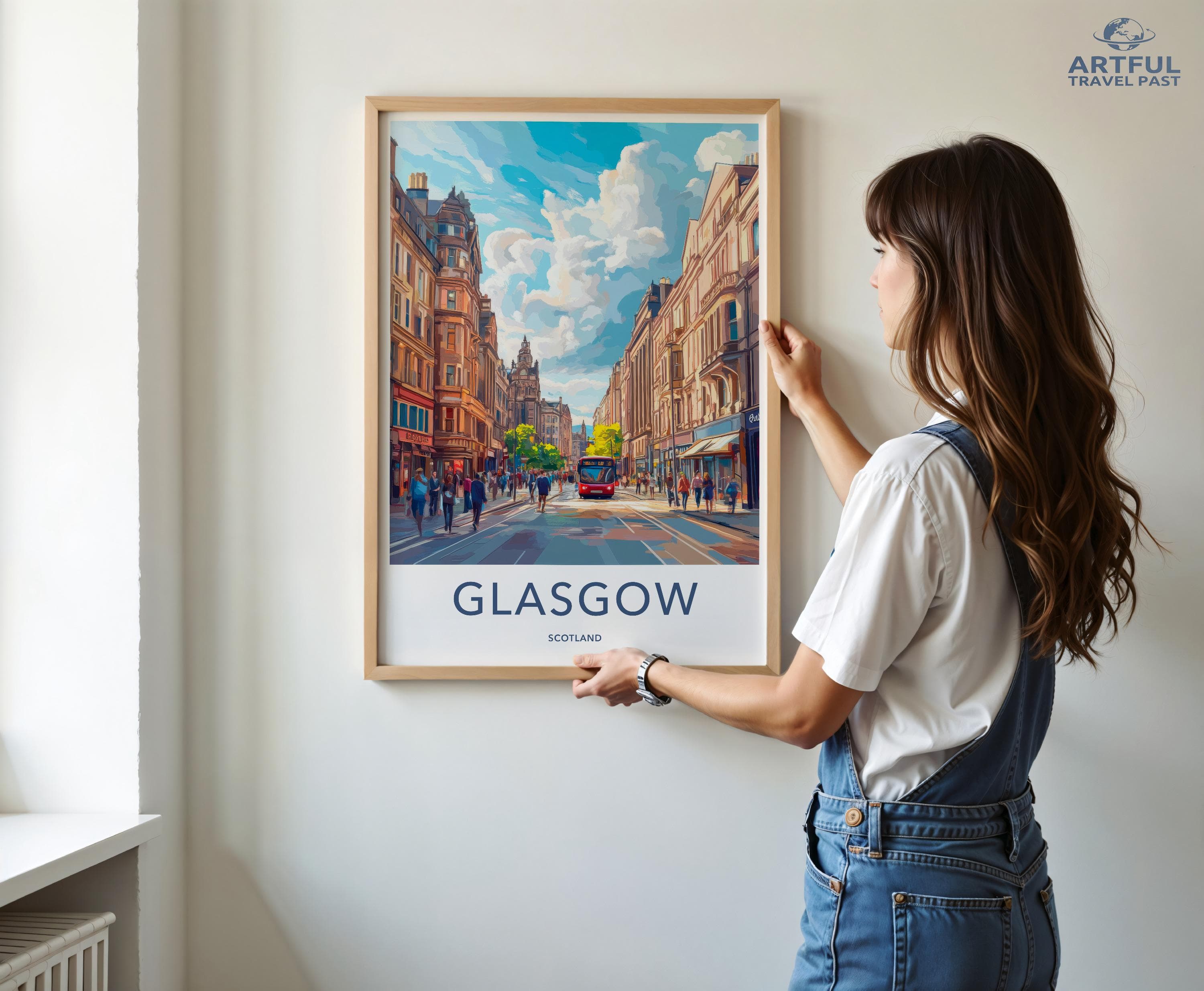 Glasgow Poster - Scotland Wall Art