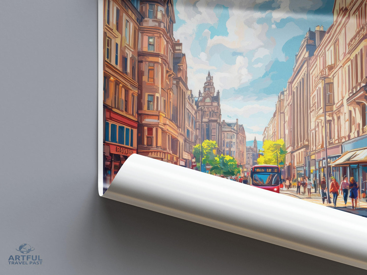 Glasgow Poster - Scotland Wall Art