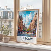 Glasgow Poster - Scotland Wall Art