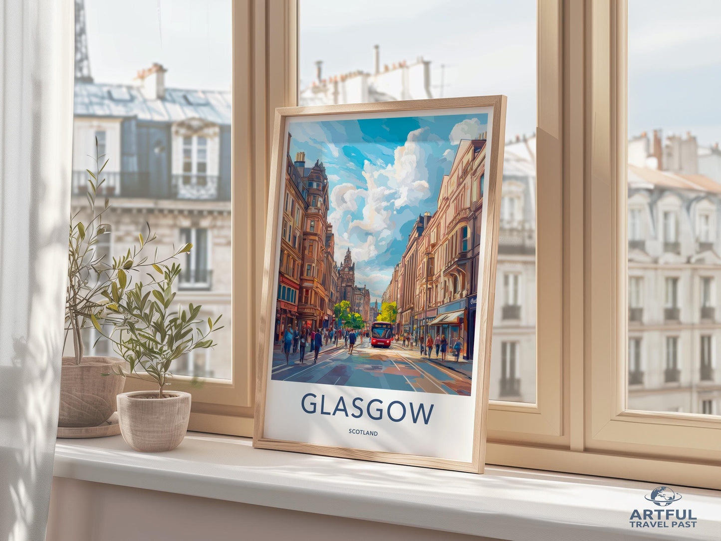 Glasgow Poster - Scotland Wall Art